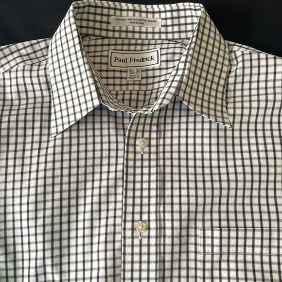 Man’s button-down, long sleeve shirt - Paul Fredrick.         NwoT - Picture 5 of 7